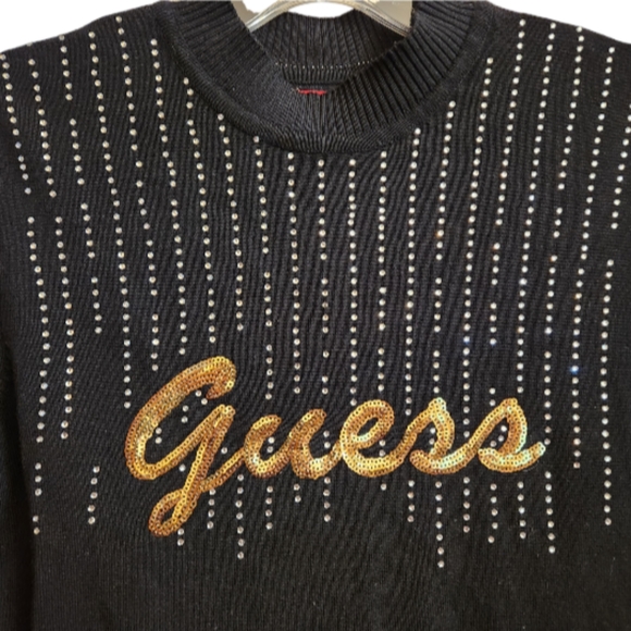 Guess sweater with Rhinestones size medium - Picture 3 of 5